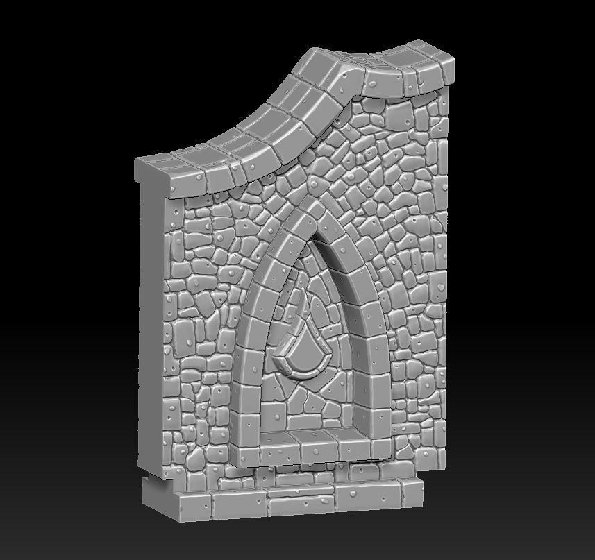 Fantasy wall 1 3d print 3D model 3D printable | CGTrader