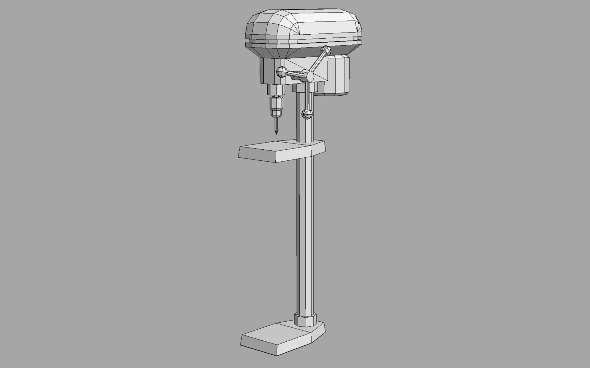 3D model Pillar Drill VR / AR / lowpoly CGTrader