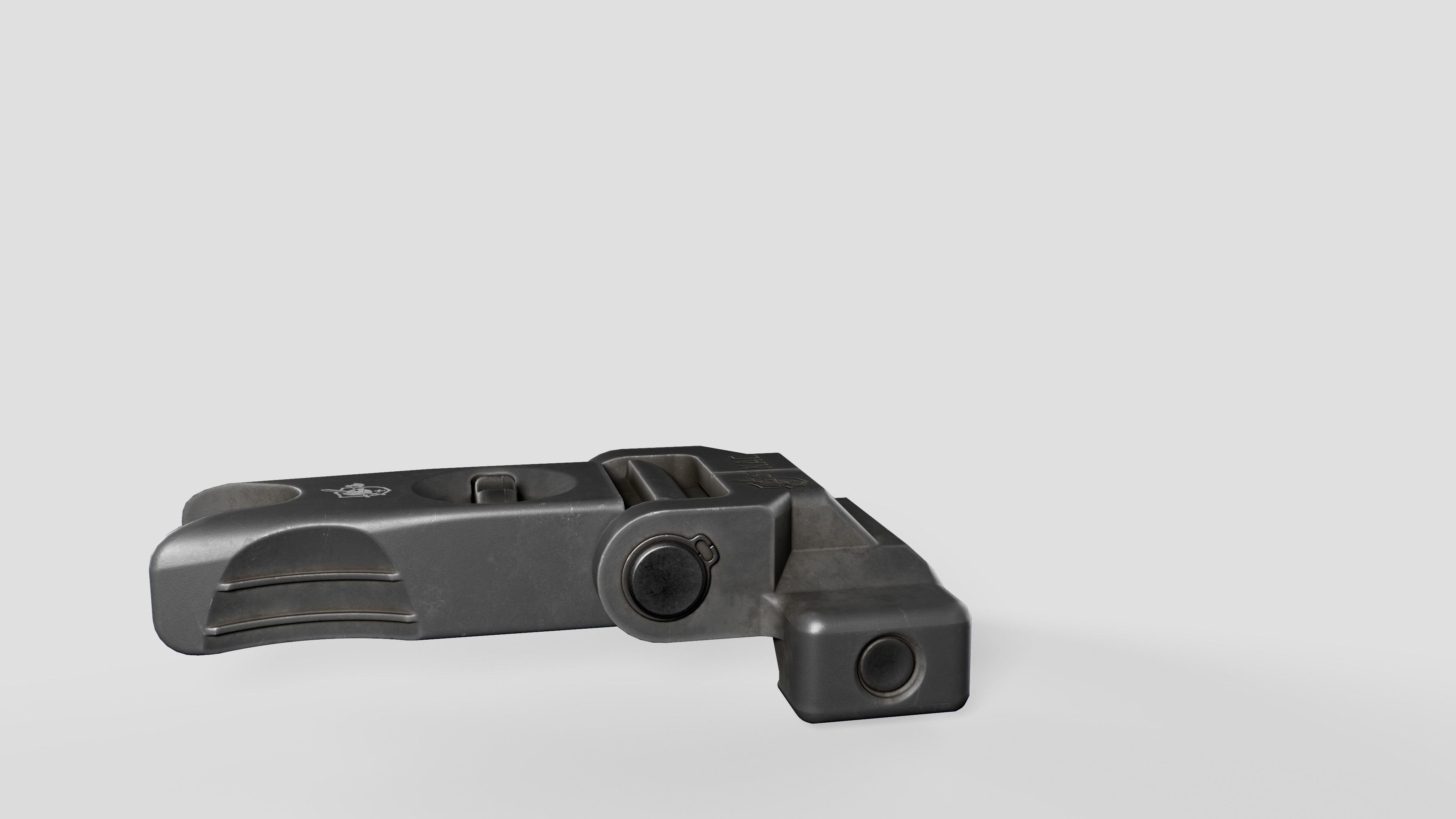 3D model Knights Armament Micro Flip Up Backup Iron Sights VR / AR