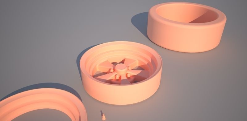 cragar s-s car wheel printable 3D model 3D printable | CGTrader