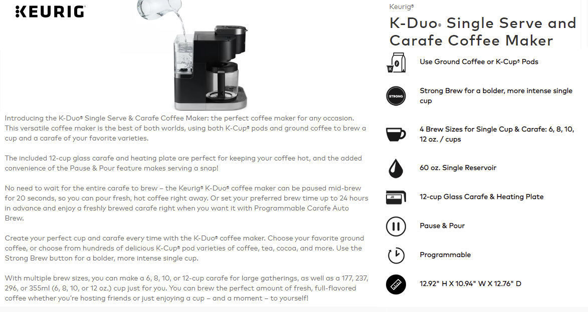 KeurigDuo coffee maker 3D model CGTrader