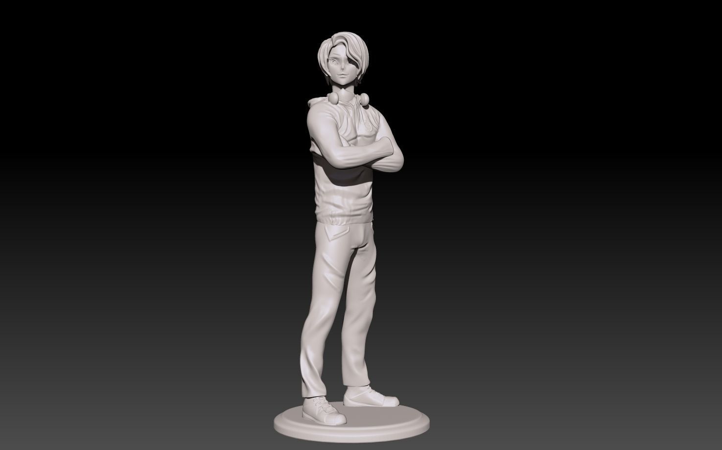 Anime boy character free 3D model 3D printable | CGTrader