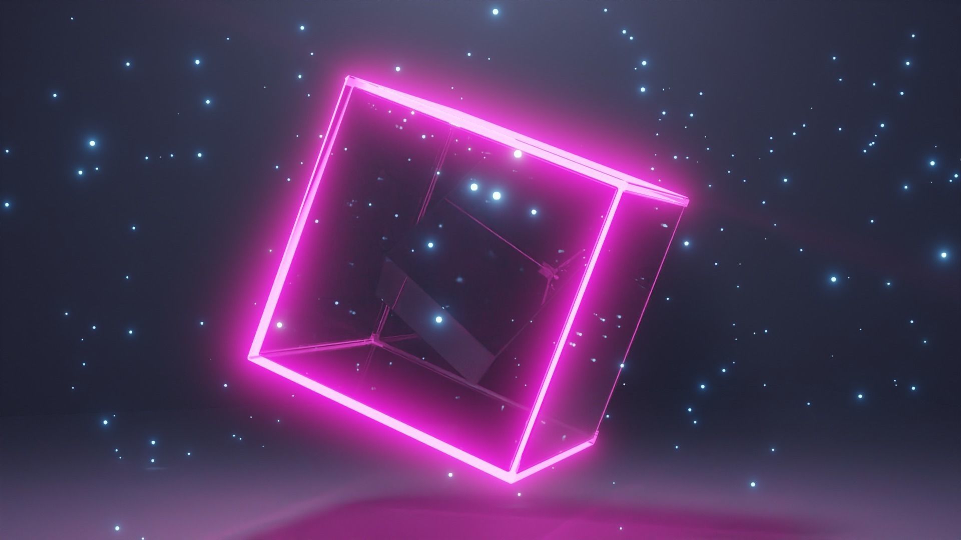 3D model Glowing Cube with another Cube inside | CGTrader