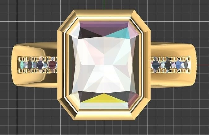 bezel ring free 3D model | CGTrader