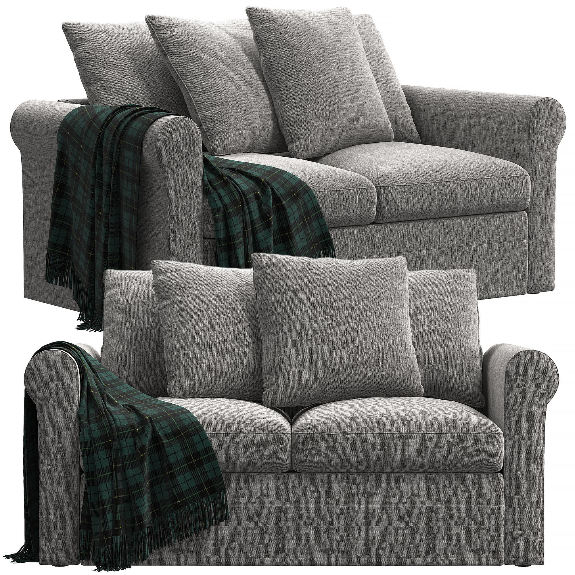 Ikea Harlanda 2 seats sofa 3D model CGTrader