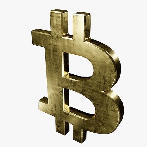 3D model Bitcoin Symbol Gold BTC VR / AR / low-poly | CGTrader