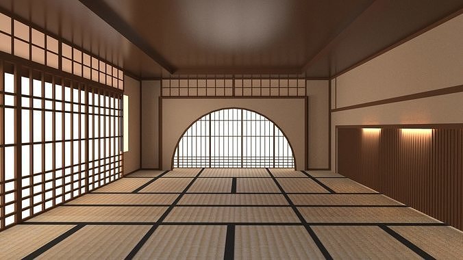3D model Japanese training dojo 2 VR / AR / low-poly | CGTrader