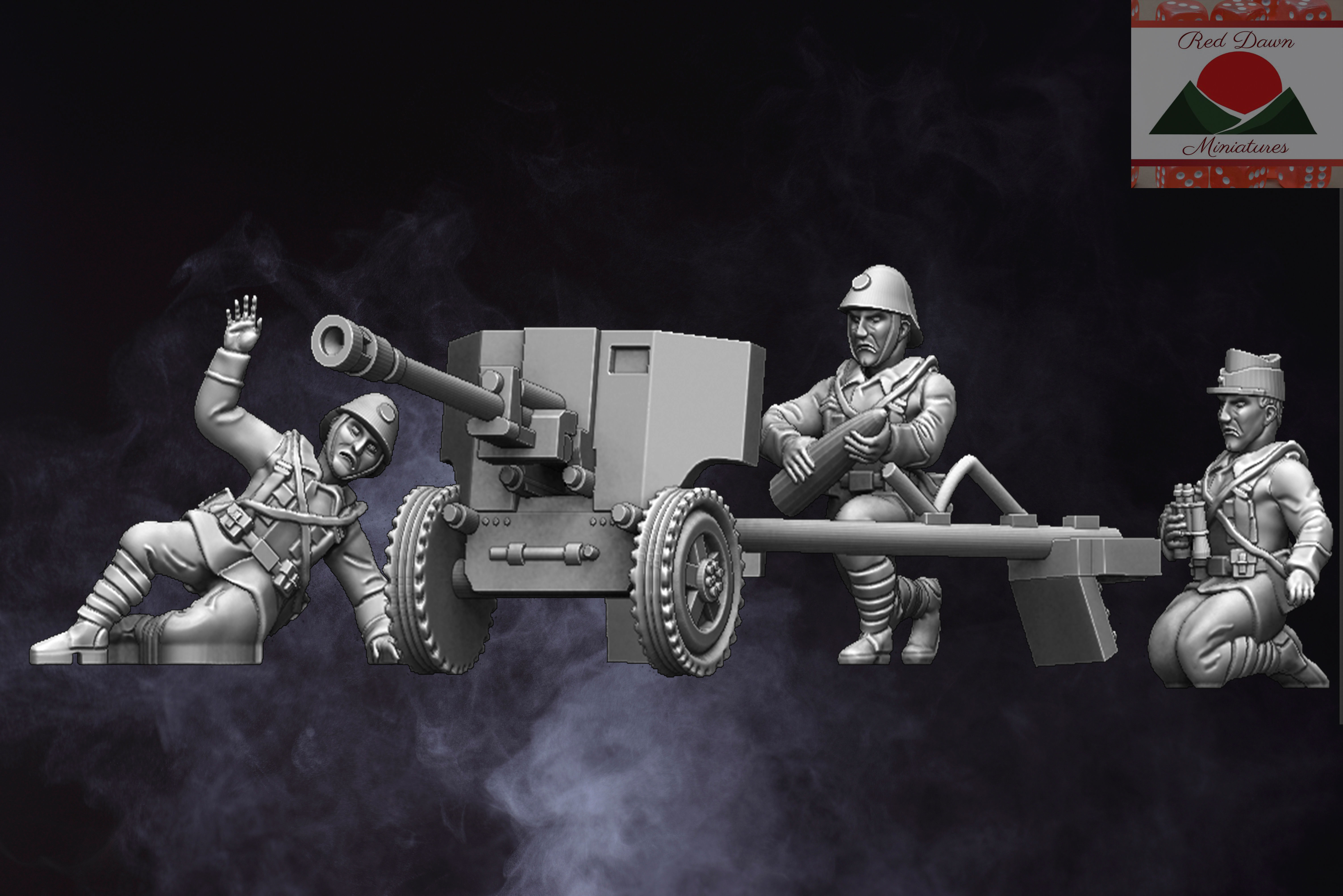 28mm Romanian Artillery WW2 3D model 3D printable | CGTrader