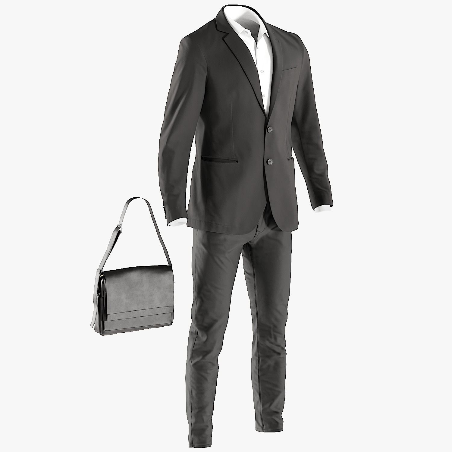 Mens Business Suit with Shirt Bag 6