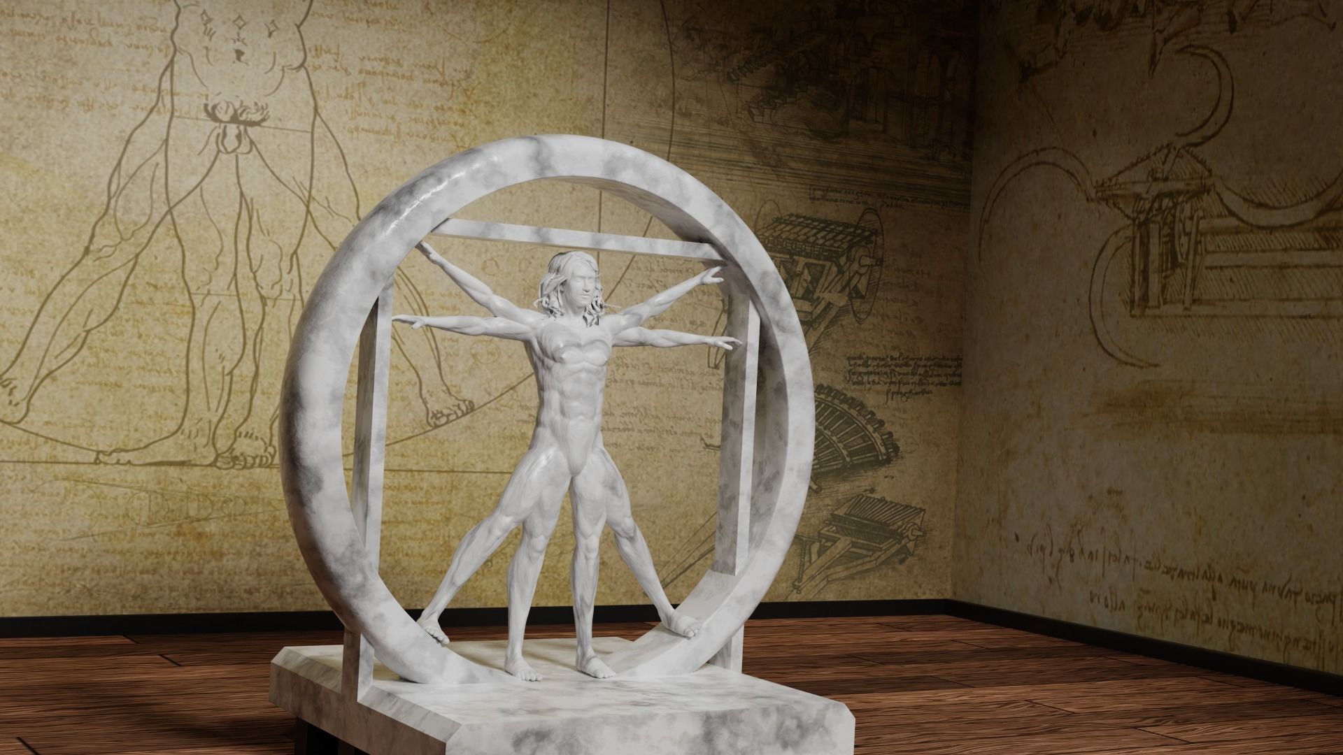 Vitruvian Man 3D model | CGTrader