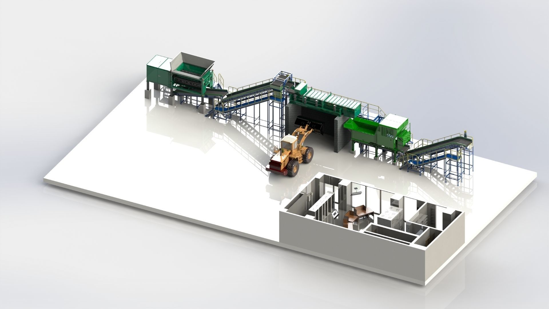 Fuel Handling System Plant 3D model CGTrader