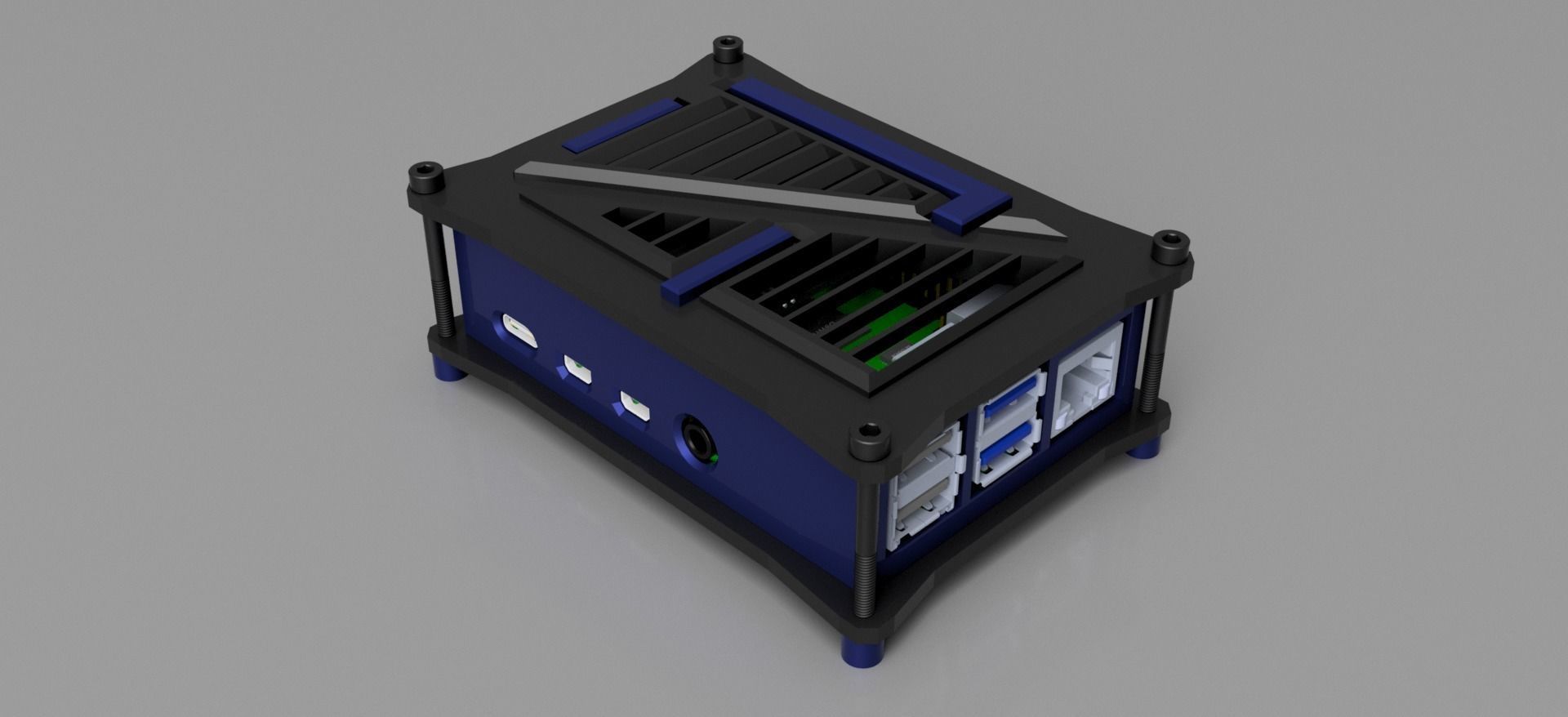 RASPBERRY PI 4 B BOX 3D model 3D printable | CGTrader