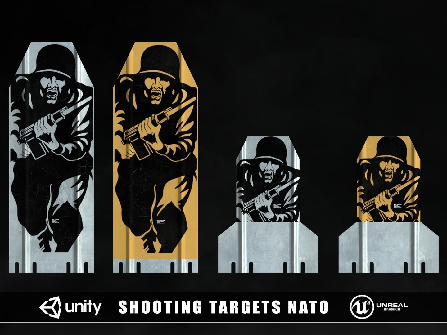 3D model Shooting Targets NATO VR / AR / lowpoly CGTrader