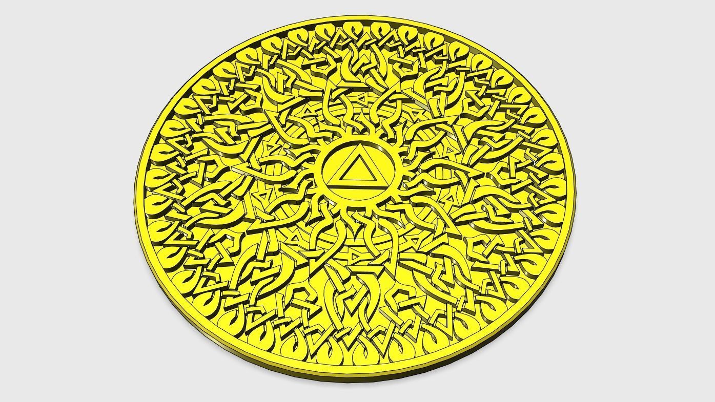 Solar Plexus Chakra Coaster