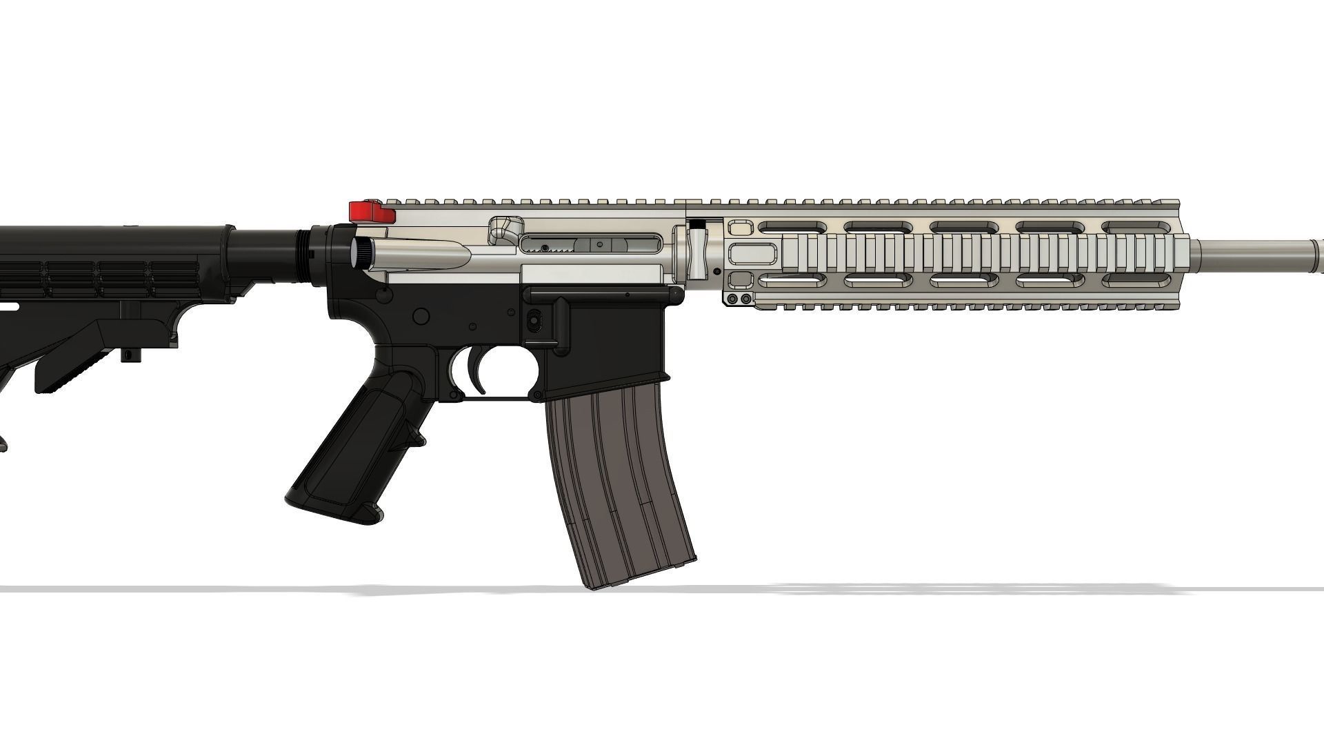 AR15 Quick Detach Barrel Upper Receiver kit Prototype 1 3D model