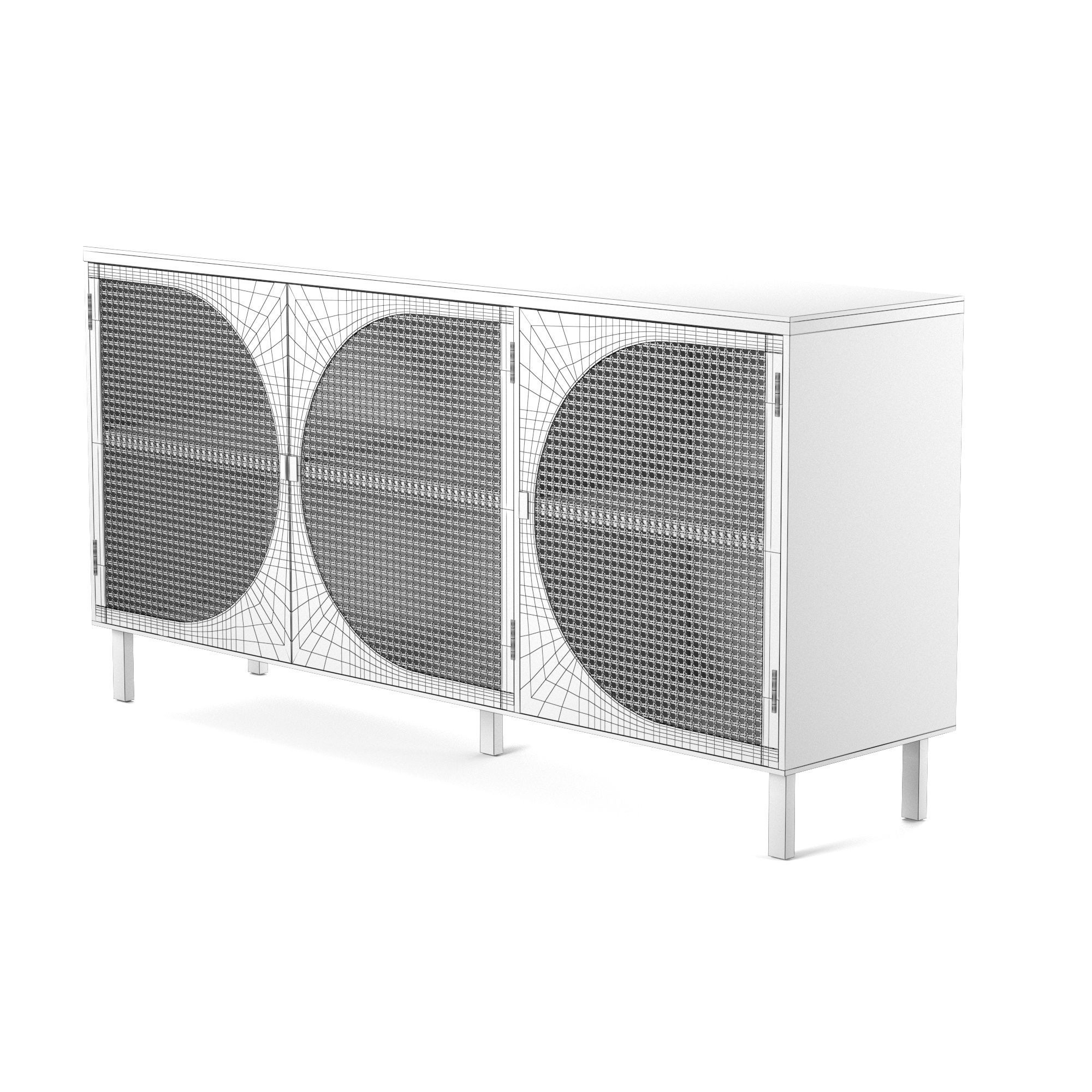 Adina Cane bing Dresser Black 3D model CGTrader