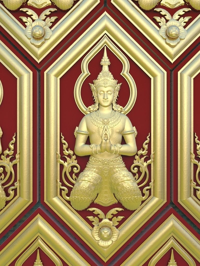 Thai Pattern Set For decorate 3D Print or CnC