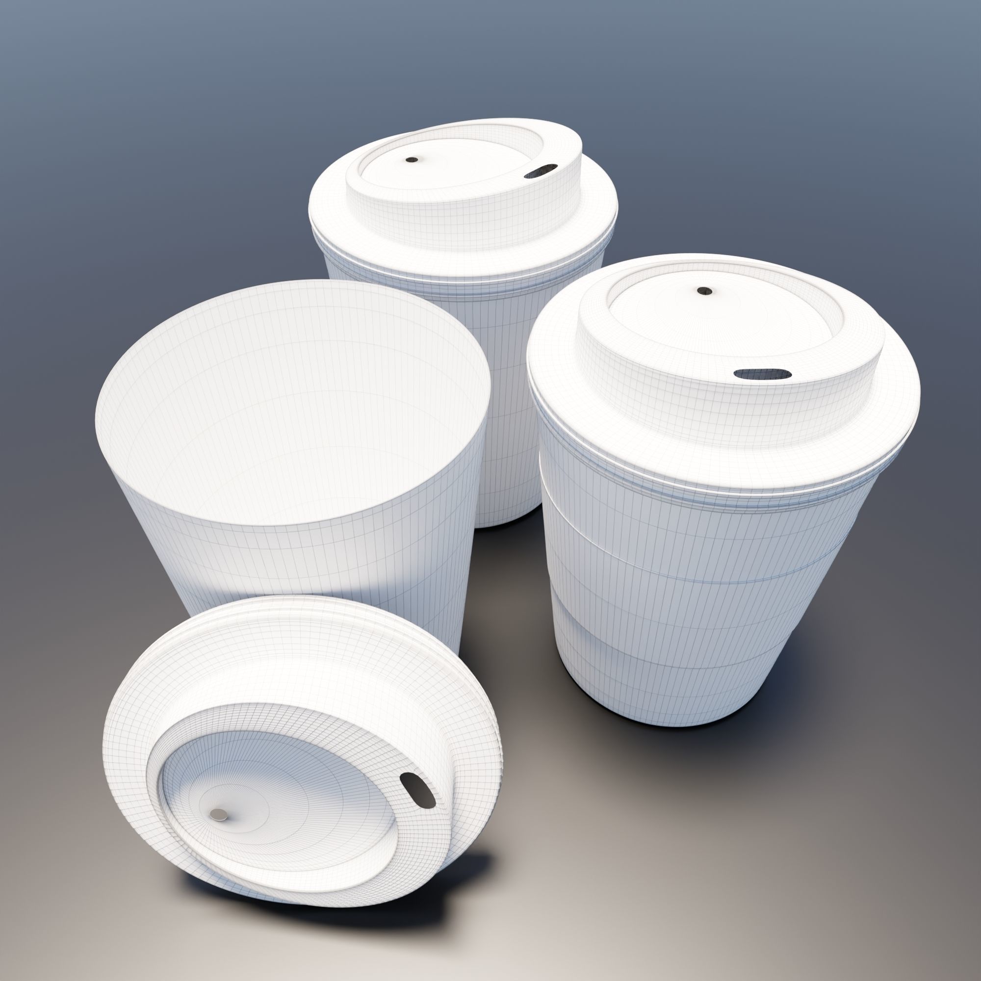 Paper cup coffee model 3D model | CGTrader