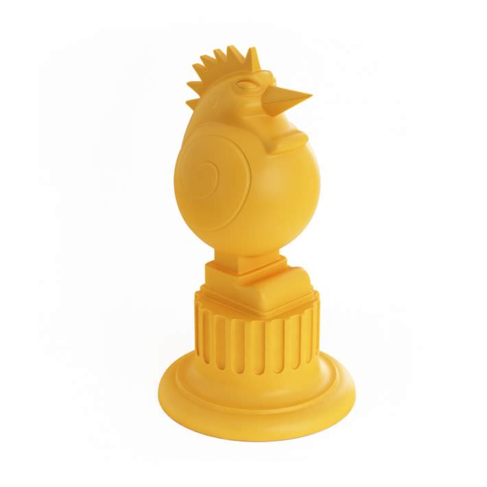 Yellow Chicken Trophy 3D model