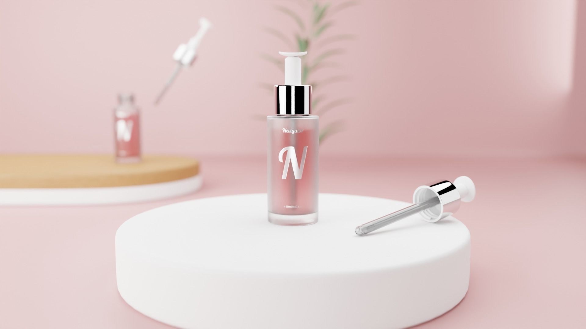 3D model Cosmetic opaque ampoule VR / AR / lowpoly CGTrader