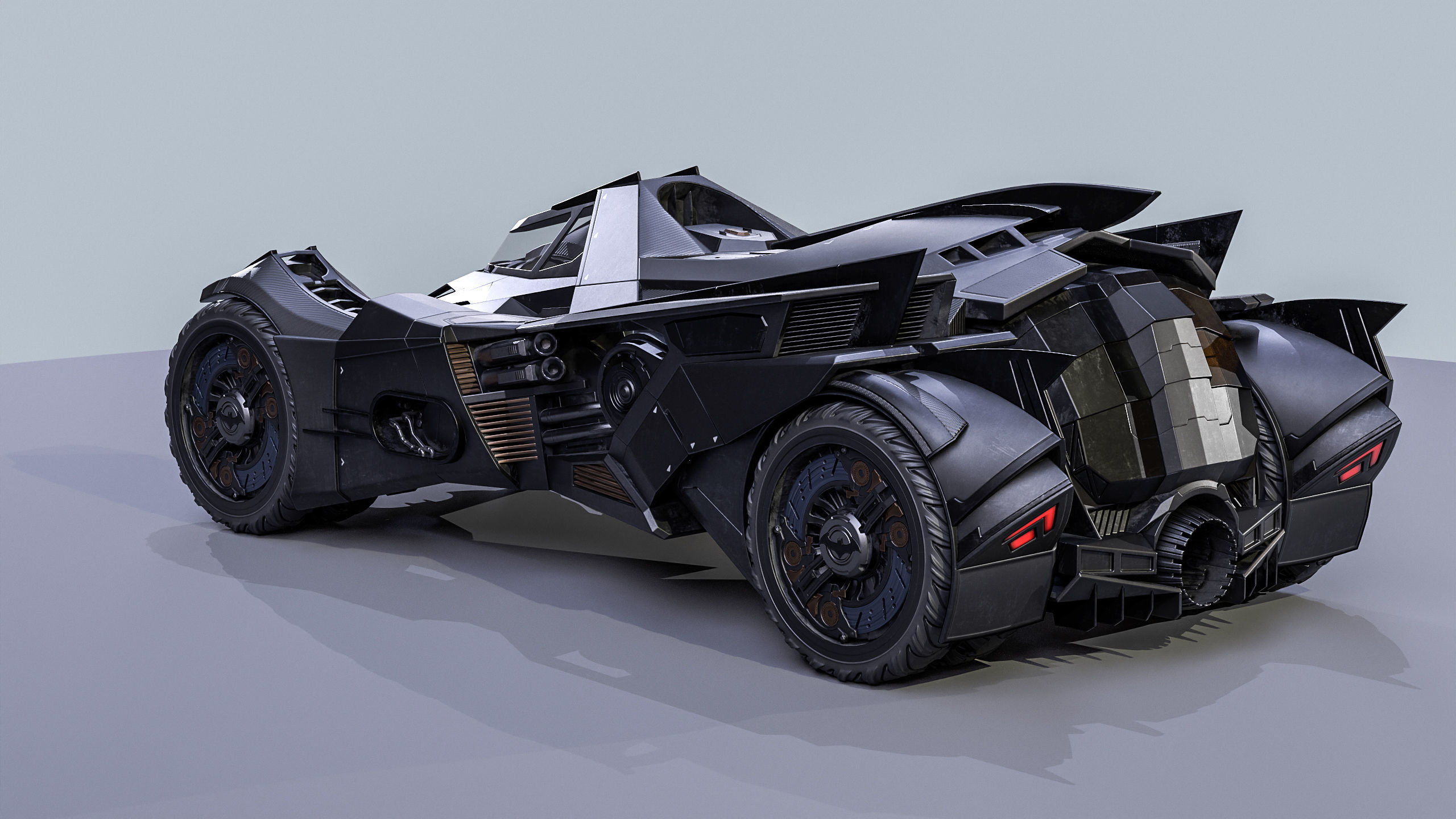 3D model Batmobile Arkham Knight VR / AR / lowpoly CGTrader