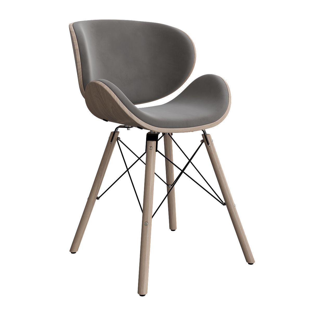 Corvus Madonna Midcentury Teal Accent Chair 3D model