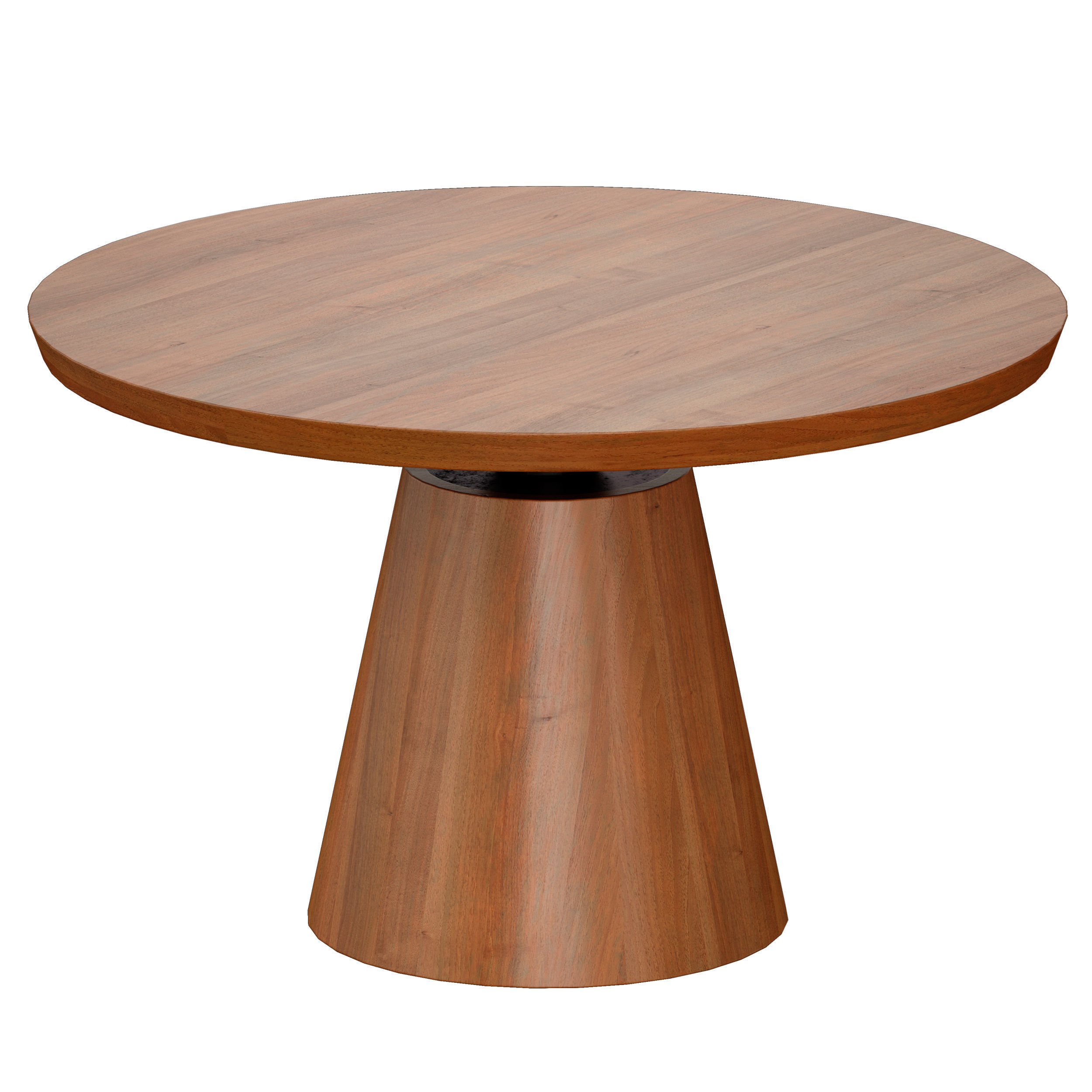 Revolve 48 Round Adjustable Height Dining Table Crate and Barrel 3D