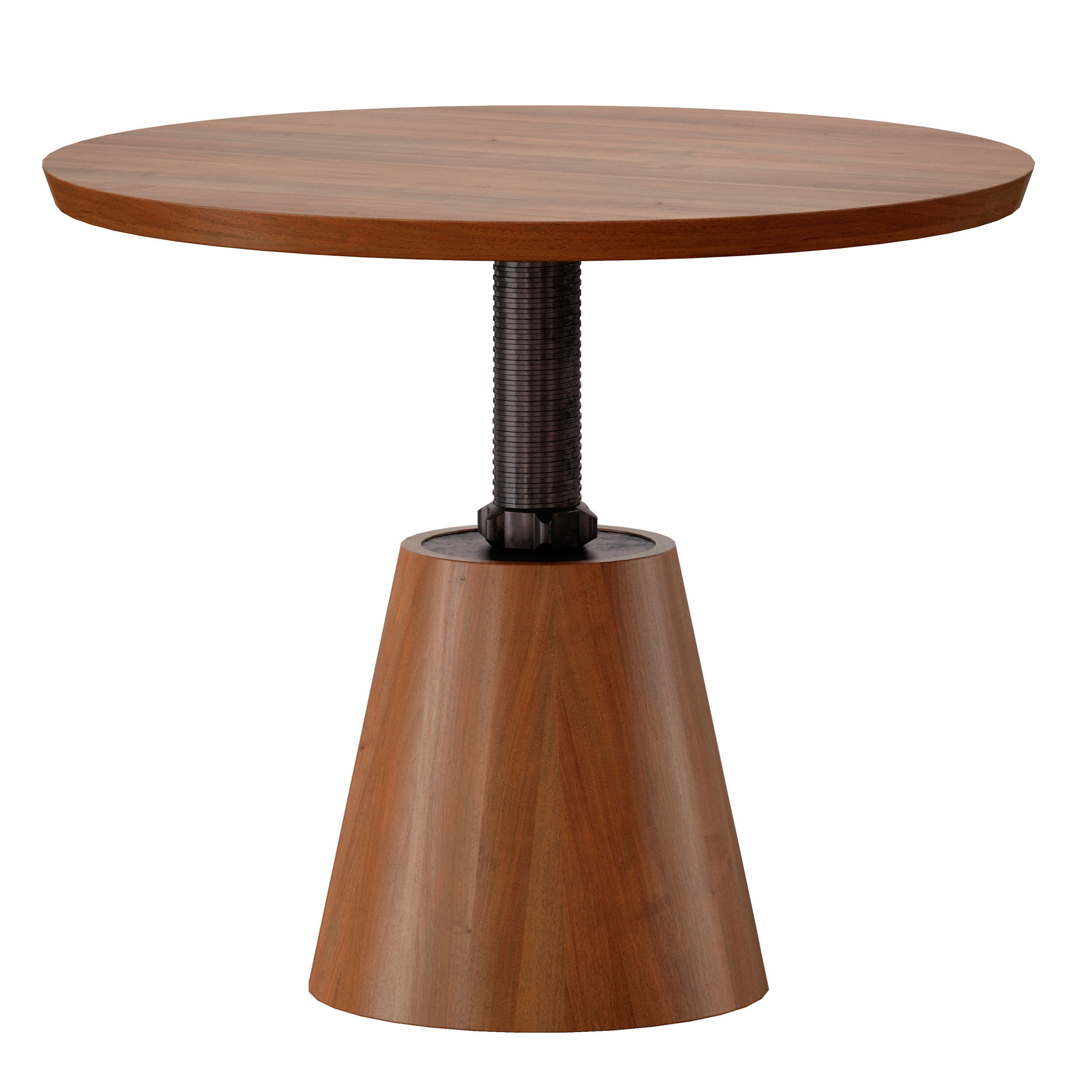 Revolve 48 Round Adjustable Height Dining Table Crate and Barrel 3D