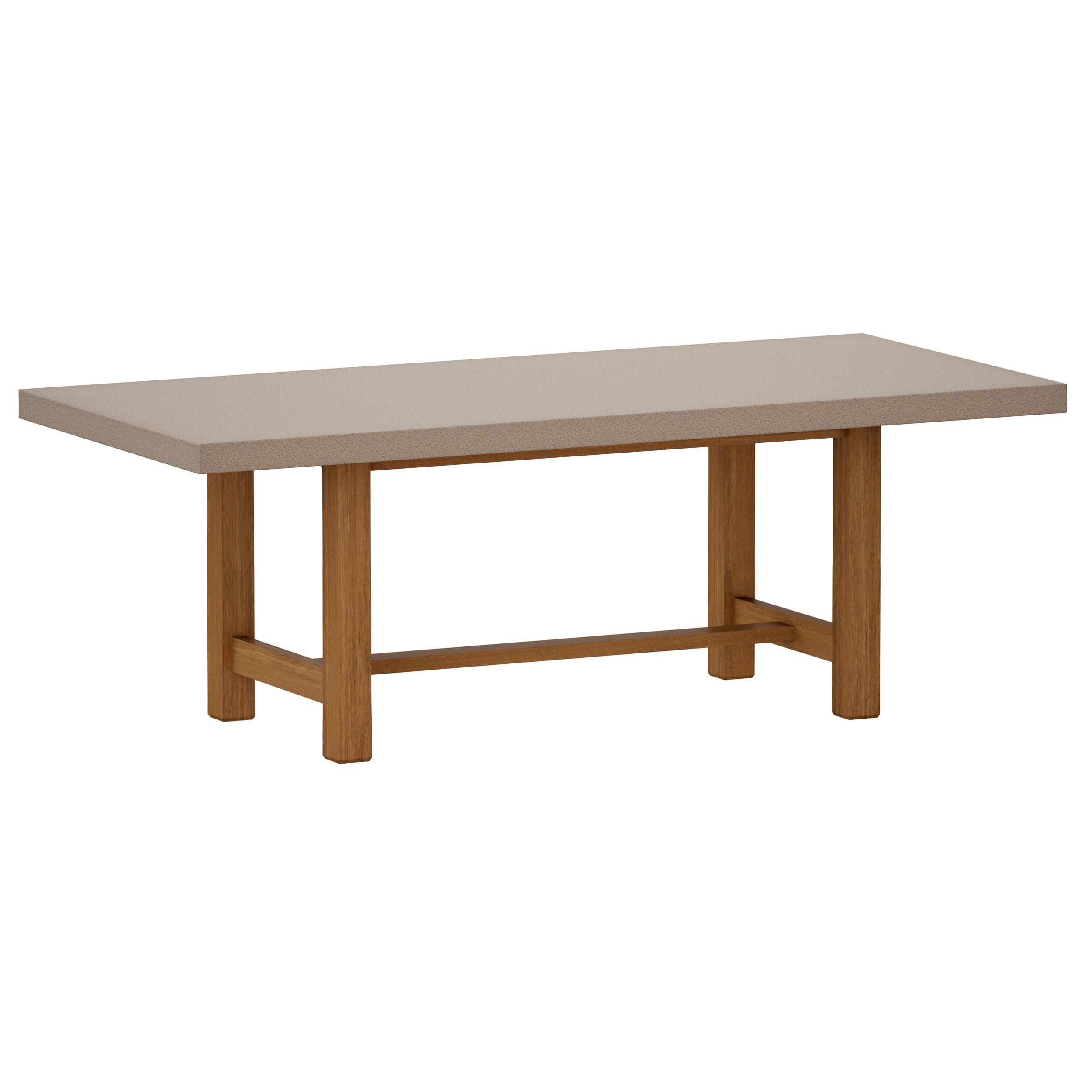 Caicos Cement Top Dining Table Crate and Barrel 3D model CGTrader