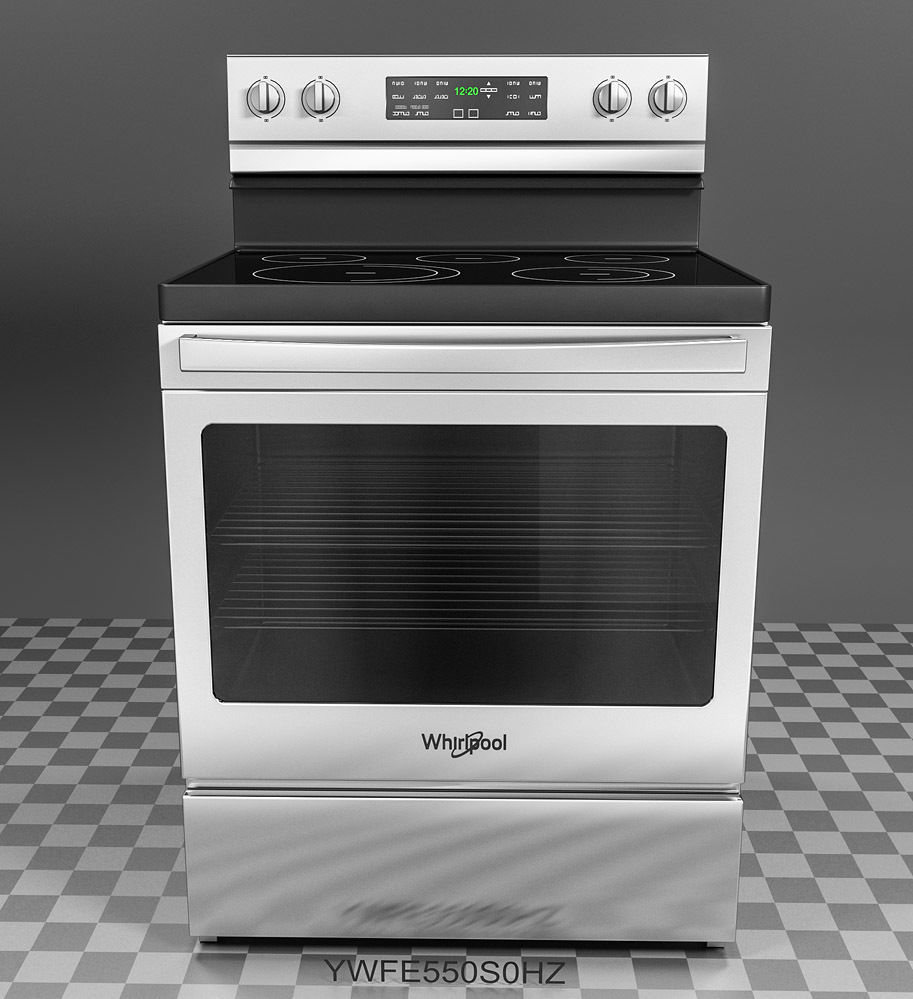Whirlpool 30 inch Electric Range WFE550S0HZ 3D model CGTrader