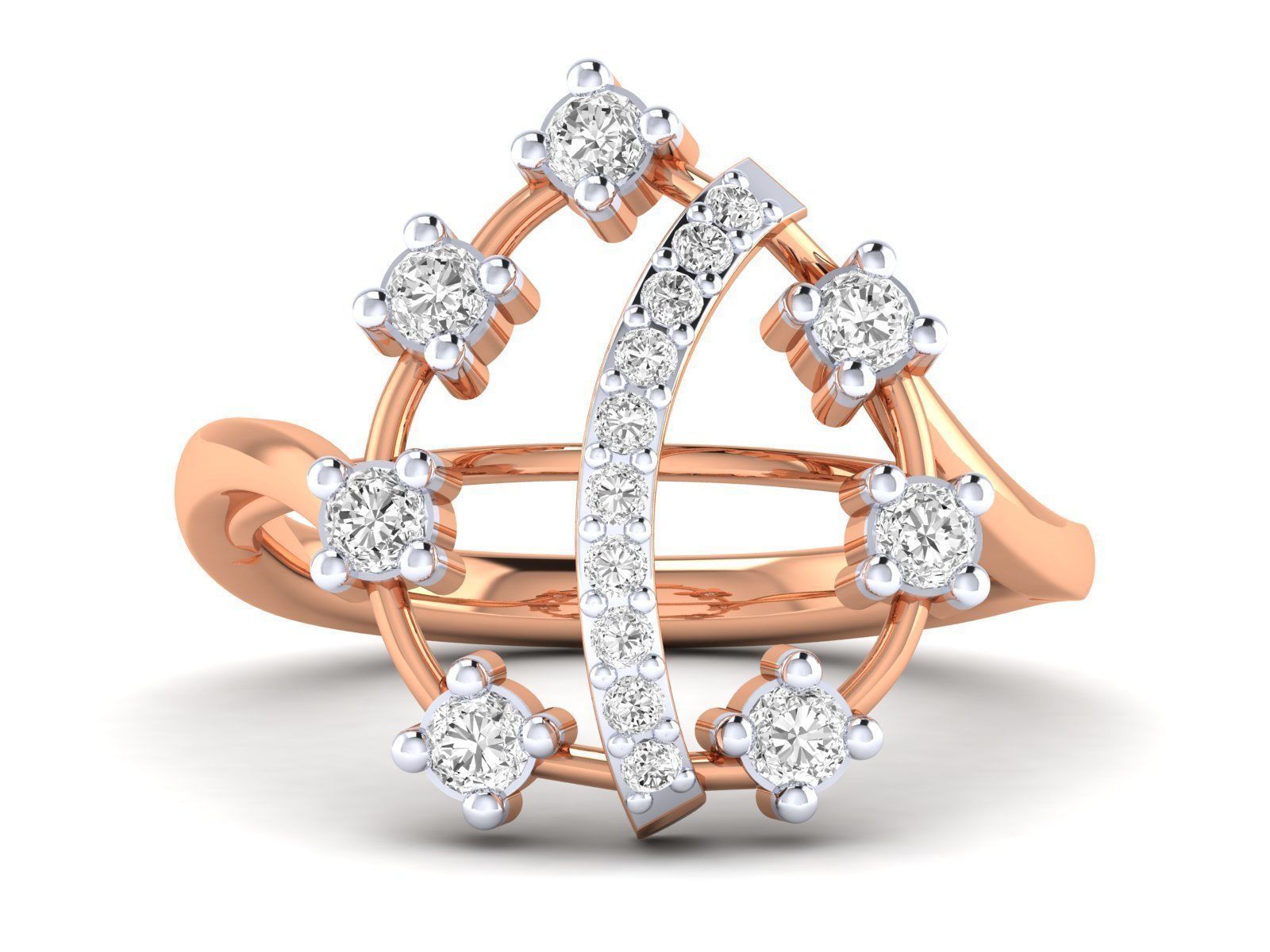Women Ring 3dm stl render detail