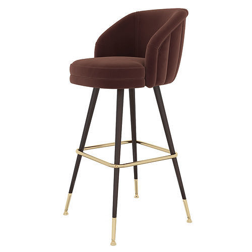 3D model Deer Spring Bar Stool 3d model VR / AR / lowpoly CGTrader