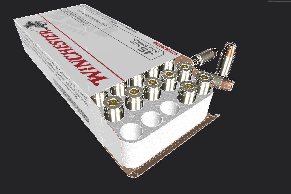 3D model Ammunition Box 45 ACP VR / AR / lowpoly CGTrader