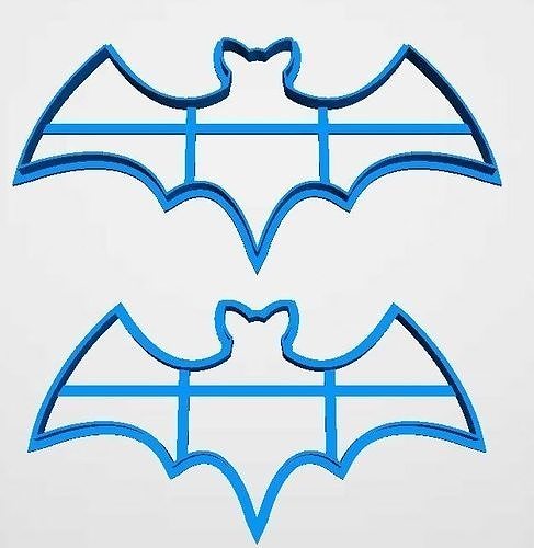 cookie cutter batman 2 size 3D model 3D printable | CGTrader