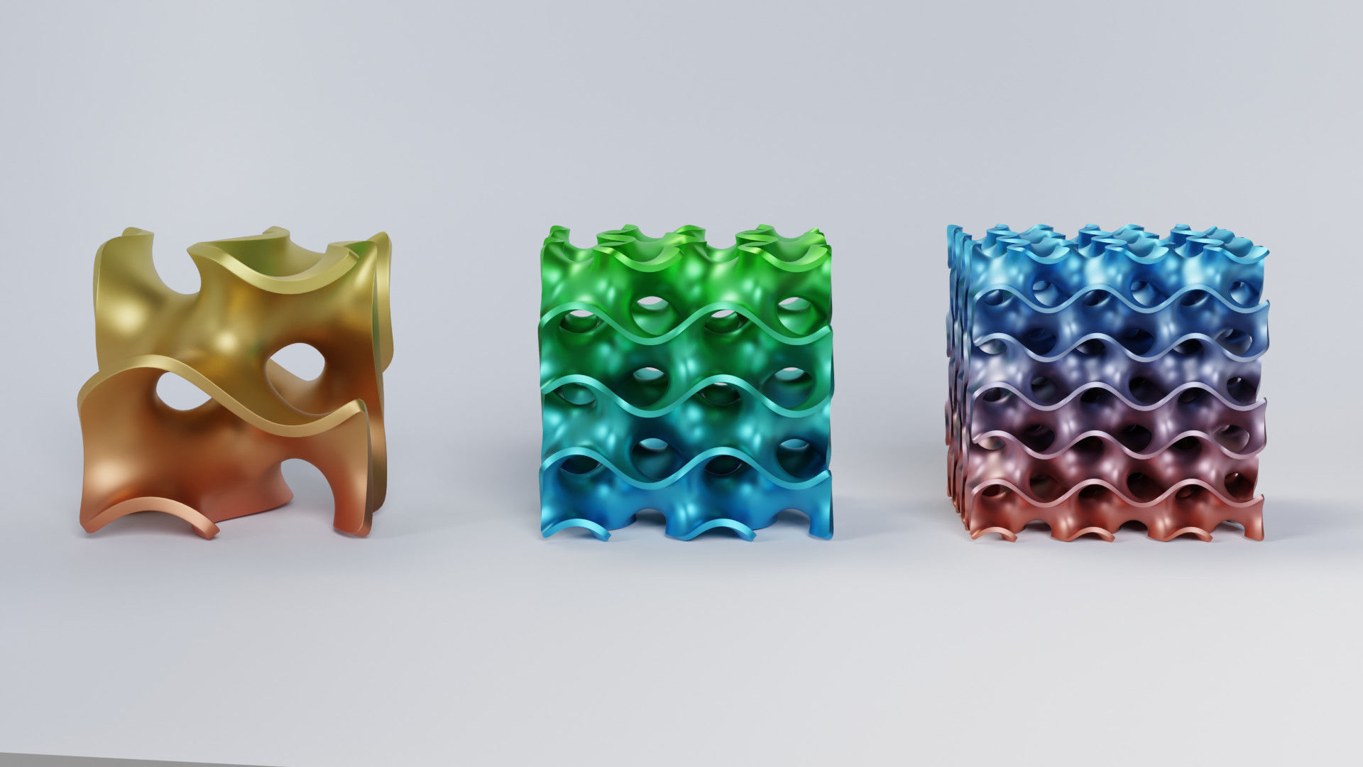 Abstract Shape Gyroid 3D model 3D printable | CGTrader