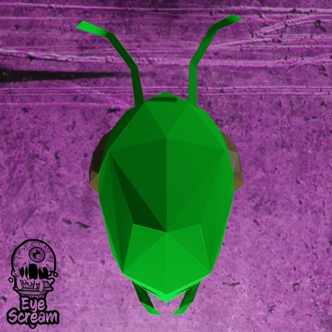 GRASSHOPPER MASK 3D asset | CGTrader