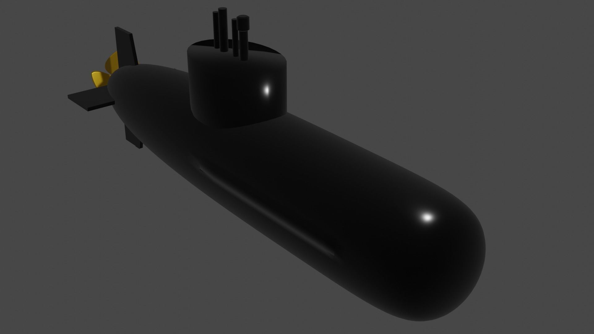 3d submarine model 3D model CGTrader