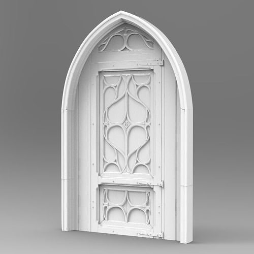 Gothic Door A 3D model | CGTrader