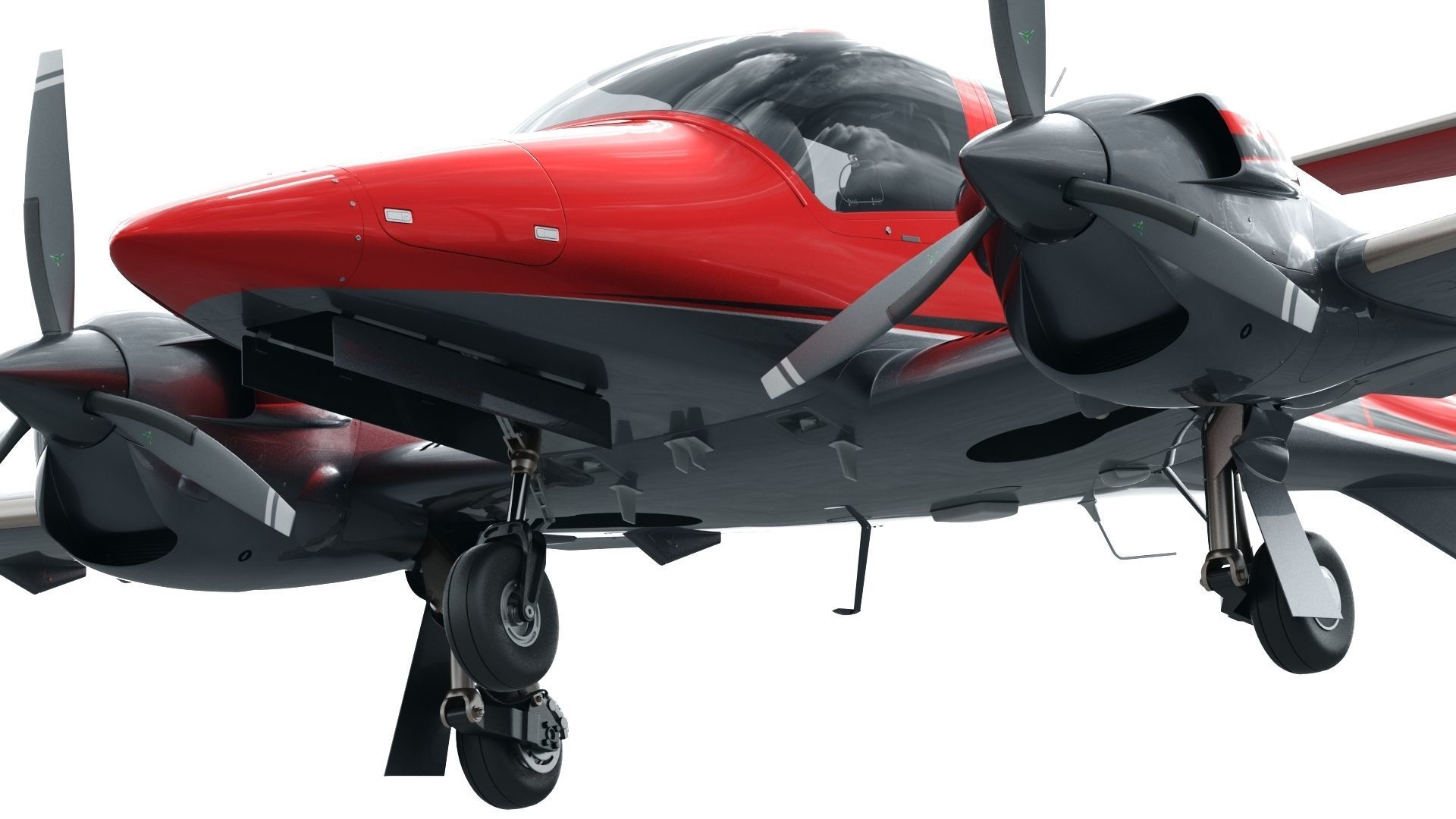 Diamond DA42 3D Model CGTrader