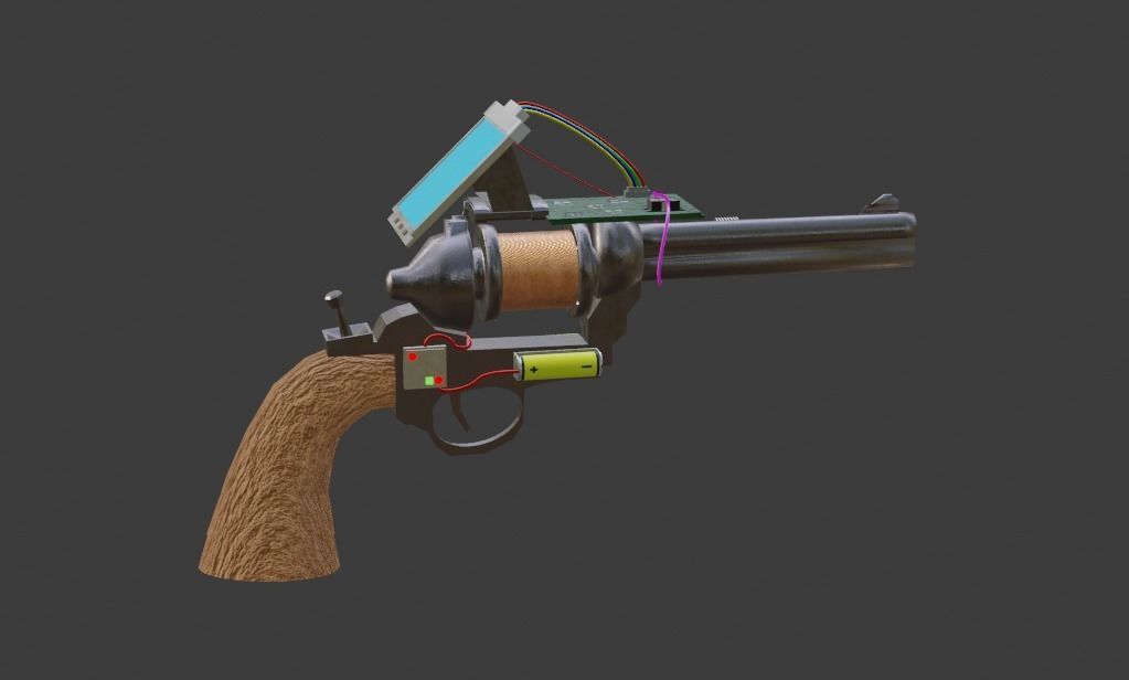 Tool Gun Gmod Garrys Mod free 3D model CGTrader