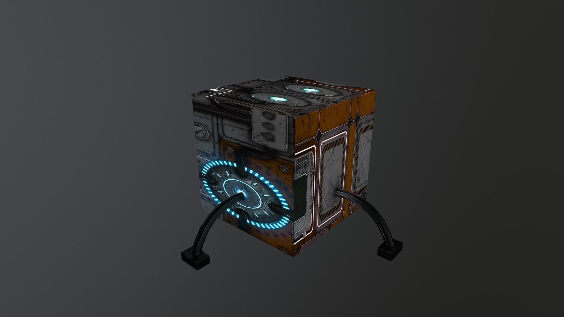 Sci-Fi Energy Cube free VR / AR / low-poly 3D model | CGTrader