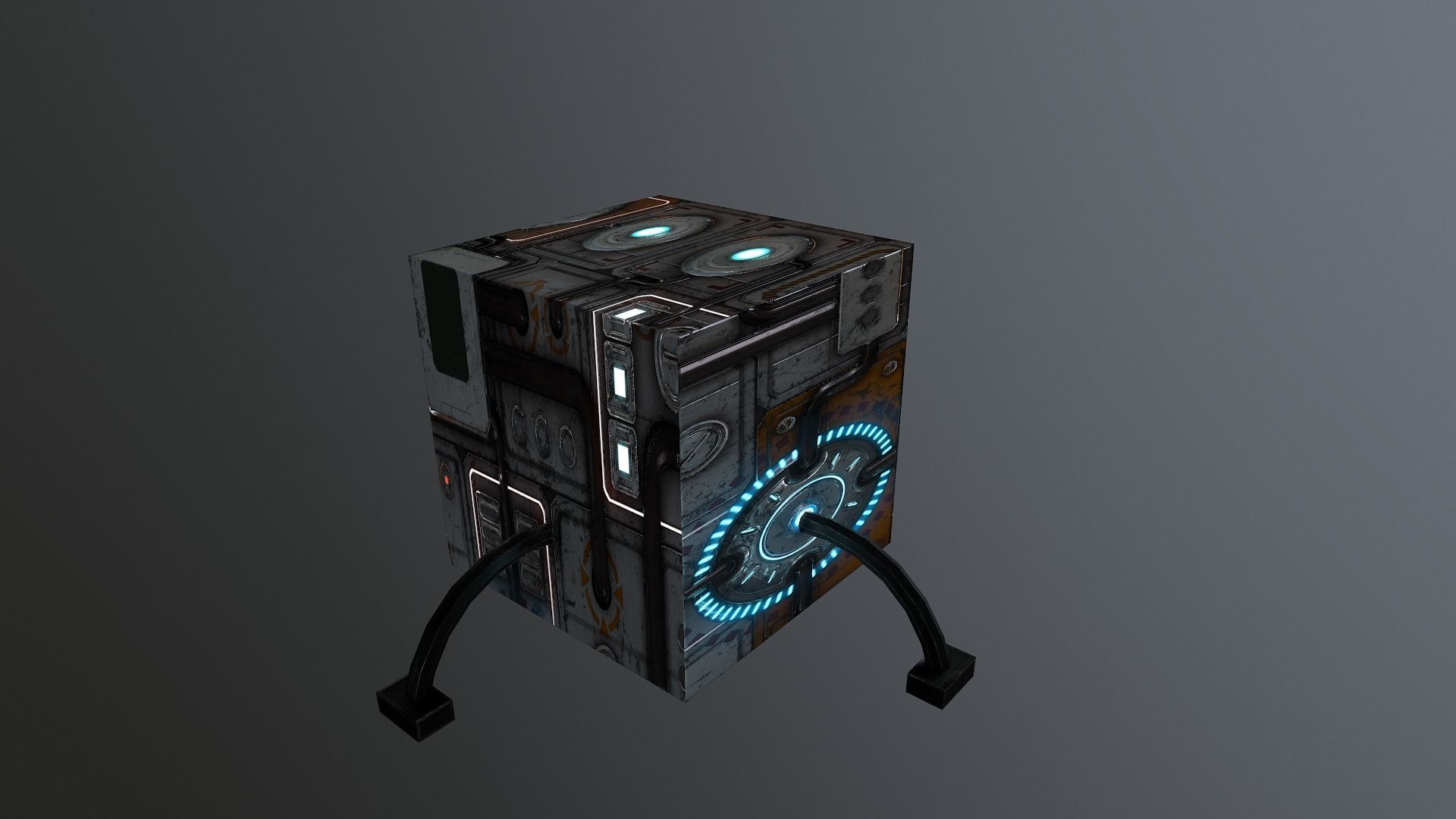 Sci-Fi Energy Cube free VR / AR / low-poly 3D model | CGTrader