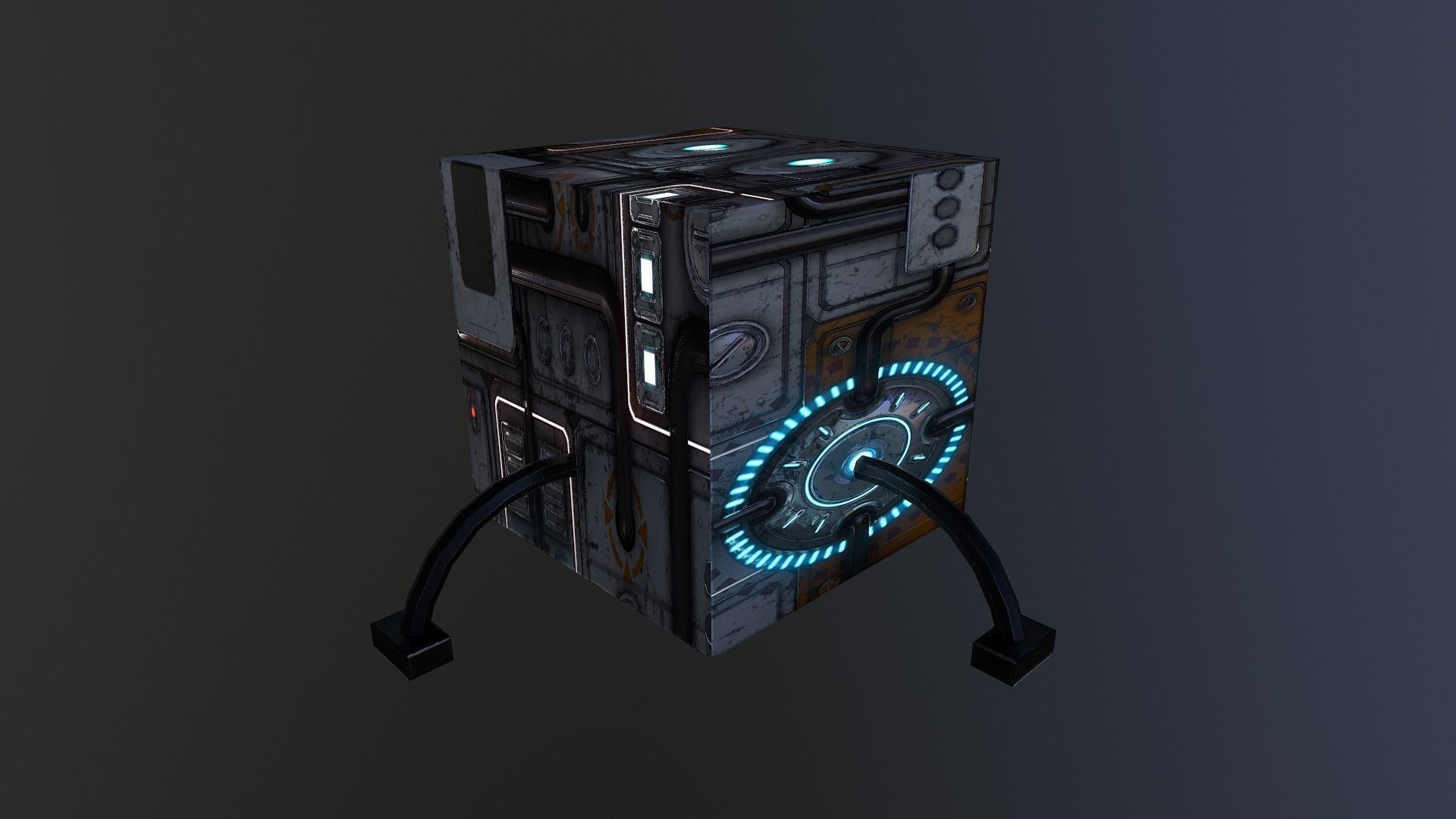 Sci-Fi Energy Cube free VR / AR / low-poly 3D model | CGTrader