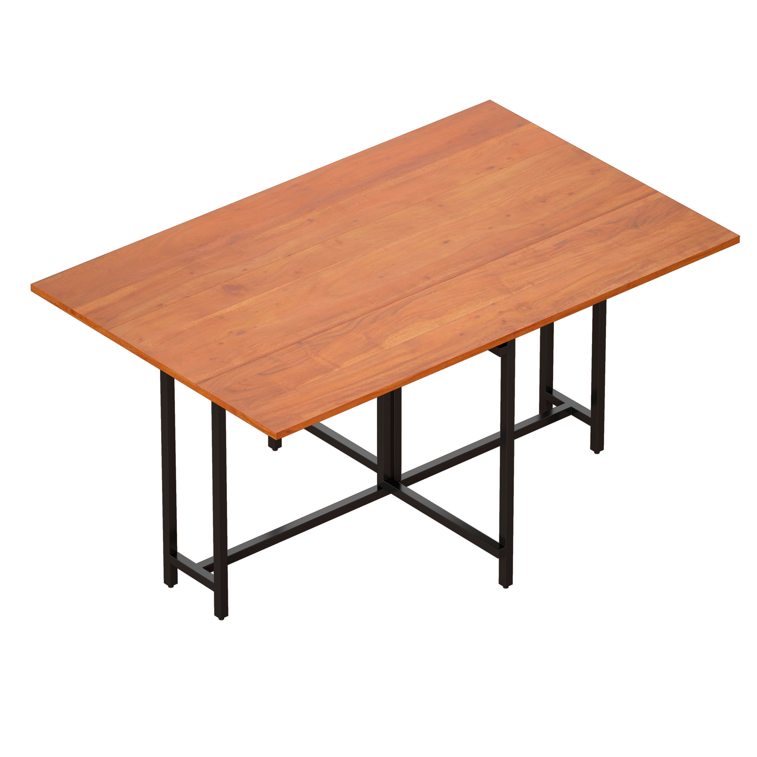 Origami Drop Leaf Rectangular Dining Table Crate and Barrel 3D model