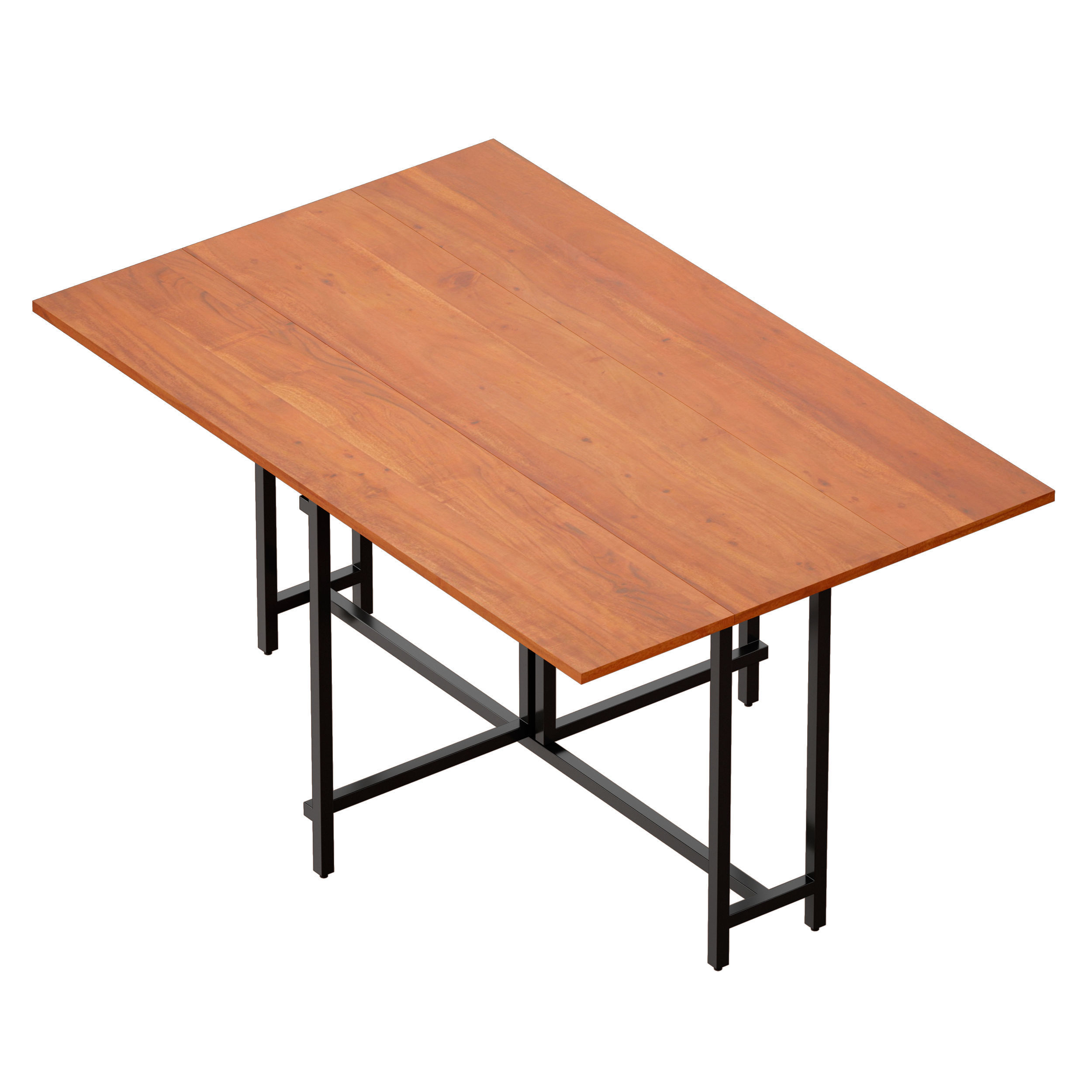 Origami Drop Leaf Rectangular Dining Table Crate and Barrel 3D model