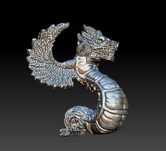 Quetzalcoatl 3D model 3D printable CGTrader