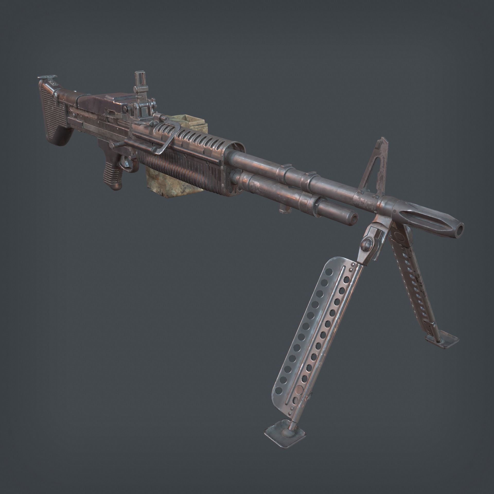 3D model M60 Machine Gun VR / AR / low-poly | CGTrader