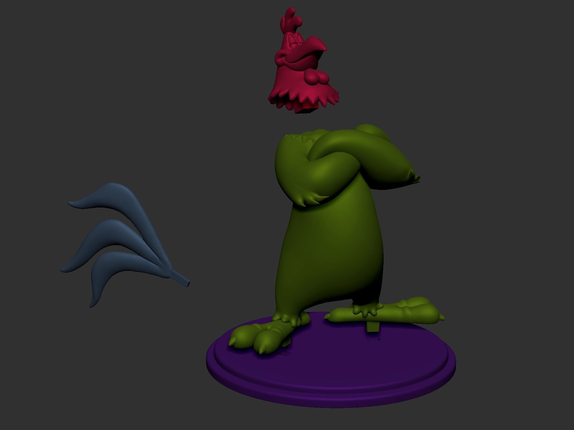 Foghorn Leghorn 3D model 3D printable | CGTrader