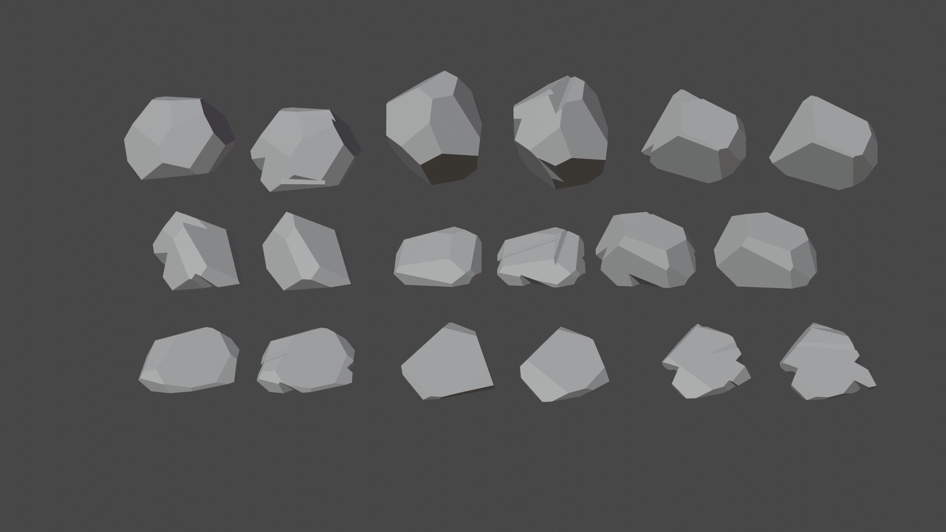 Stylized Rocks Stylized Rocks 18 pack free VR / AR / low-poly 3D model | CGTrader