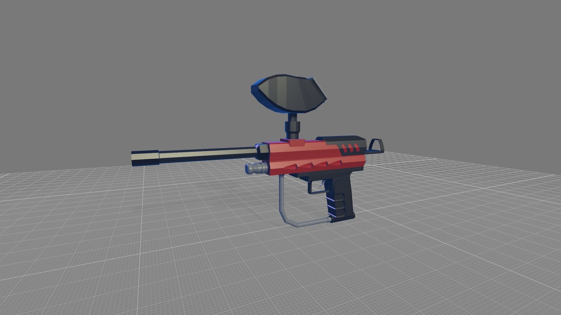 3D asset Paintball pistol CGTrader